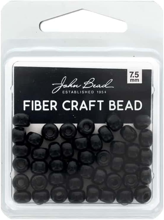 Fiber Craft Beads 18g/0.7mm Opaque Black Used for DIY Jewelry Making Beads for Making Bracelets, Necklaces, Earrings and Rings