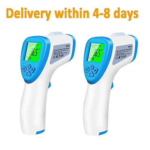 Forehead Thermometer 2 Pack Digital Medical Infrared Forehead Thermometer, Non-Contact Thermometer with Accurate Instant Readings for Infant Child Adult