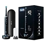 Oral-B Cepillo de dientes eléctrico iO Series 10, 7 modos de limpieza para cuidado dental, iOSense, pantalla a color, estuche de viaje de carga, diseñado por Braun, Cosmic Black