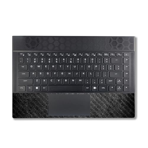 Image of MightySkins Carbon Fiber Skin Compatible With Alienware X14 R2 (2023) Full Wrap Kit - Black Leather | Protective, Durable Textured Carbon Fiber Finish | Easy To Apply & Change Styles | Made in the USA