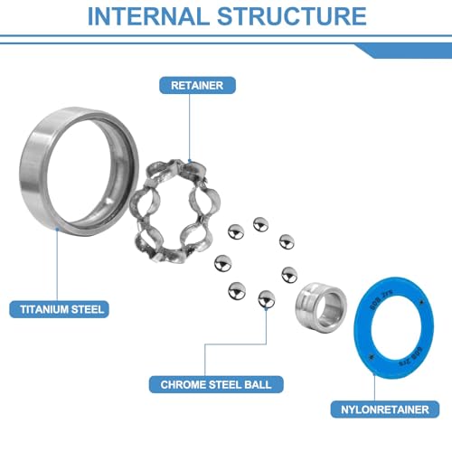 DEEPDREAM Rolamentos Premium 100Pcs 608Rs Rolamentos de Skate Rolamentos de Esferas de Aço Cromado R