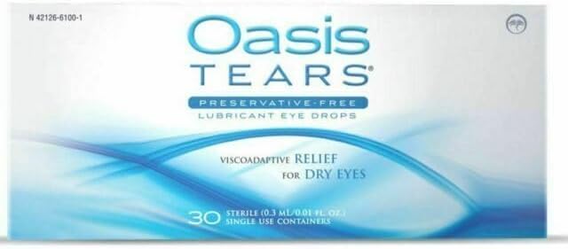 Preservative-Free Lubricant Drops 30 Sterile Single Use Containers, Cleaer