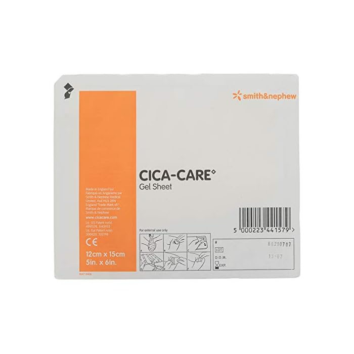 Cica-Care Silicone Gel Adhesive Sheet (5" x 6")