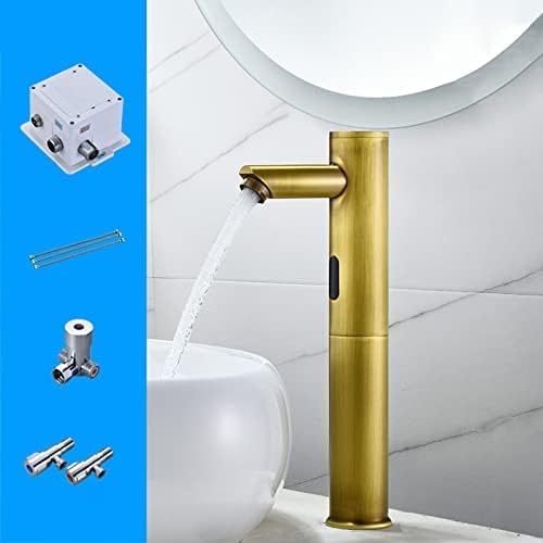 Grifos con sensor para lavabo de baño altos mecánicos automáticos frío y calor 3