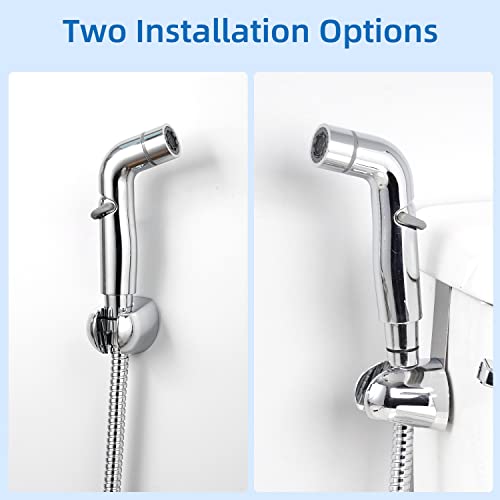 Sink Faucet Hose Sprayer Attachment, Handheld Bidet Sprayer For Toilet, Dual Function Bathroom Shower Hand Held, Cloth Diaper Sprayer With 8 Adapters For Feminine Hygiene,Toilet Cleaning #TOP5