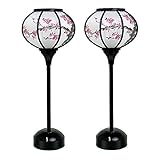 コードレス ぼんぼり 「墨絵桜」 /雪洞（ＬＥＤ） ２９cm