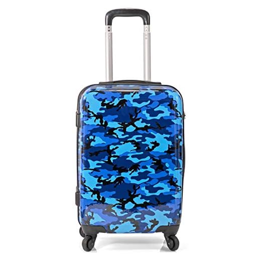 BENZI Maleta de Cabina, PC, Camuflaje 36x55x22cm (Camuflaje Azul)
