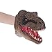 ITODA Dinosaure Gants de Marionnettes à Main en Caoutchouc Jeu de Rôle Réaliste Tyrannosaurus Rex 3D Jouets de Tête de Dinosaures Cadeau pour Partie Halloween Noël Drôle Jouet pour Enfants et Adultes
