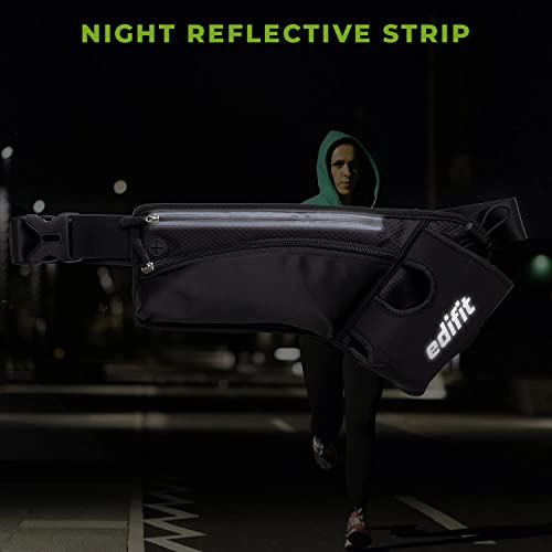 Edifit, Running Belt, Phone Holder, Water Bottle for Running Men and Women, Running Waist Belt, Waterproof, with Zipper - Image 4