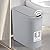 5 Gallon Motion Senor Bathroom Trash Can with Lid, Automatic Garbage Can Touchless, Smart Plastic Waste Basket for Narrow Spaces, Bathroom, Office, Bedroom, Living Room (Gray)
