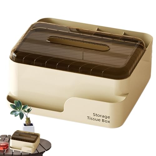 Caja de almacenamiento de pañuelos para cosméticos, caja de pañuelos - Soporte organizador de servilletas y mando a distancia | Soporte para pañuelos de baño, caja dispensador de pañuelos para baño