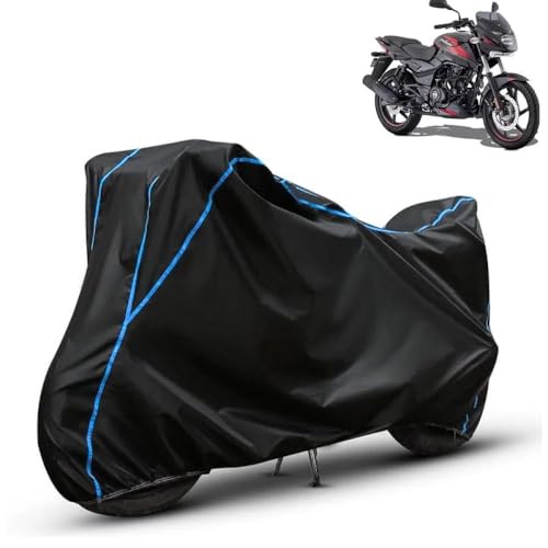 Image of Kerwa Waterproof Bike Cover Compatible with Bajaj Pulsar 150 | Dust Proof, UV-Resistant, All-Weather Protection Bike Body Cover, Windproof Elastic Bottom