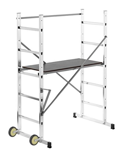 Echafaudage roulant pour escalier 0,9m/2,9m en aluminium Hailo HobbyStep H3