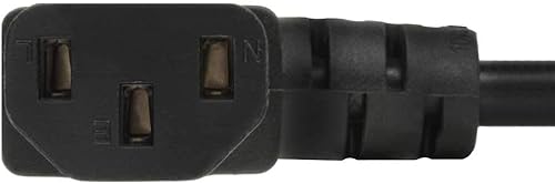 Miniatura 4 de SF Cable Cable de alimentación estándar NEMA 5-15P a C13 de 2 pies 18AWG en ángulo recto en ambos lados