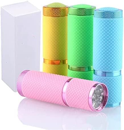 Meitawilltion Handheld UV Light for Gel Nails,9 LED Small Glow Nail Lamp,Mini U V Nail Dryer,Portable Flashlight for Nail Art Decoration DIY at Home-Pink photo 2