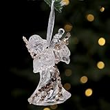 Dingfeiyu Weihnachtsbaumschmuck Acryl, Weihnachtsbaum Anhänger Christbaumschmuck Deko, Baumschmuck...