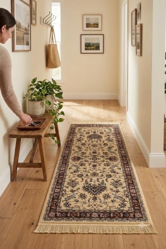Image of Bedside Runner Carpet 2x4 ft with Anti-Skid Backing | Soft Floor Runner Rug for Bedroom, Kitchen, Hallway & Entrance | Washable Non-Slip Door Mat (2 ft x 4 ft)