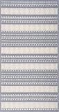 RUG WEAVERS Tappeto per soggiorno, lavabile, antiscivolo, 100% cotone, vintage, per soggiorno, camera da letto, cucina, adatto a bambini e animali domestici, tappeto bohémien (grigio, 60 x 130 cm)