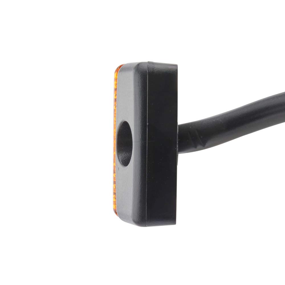 HELLA Feu Latéral Halogène 24V/12V - Pour Véhicules Longs, Homologué ADR/GGVS, Jaune