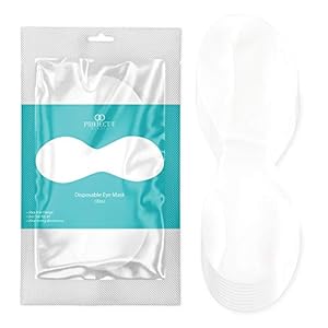 100pcs Disposable DIY Non-Woven Eye Mask Paper by Project E Beauty | DIY Cotton Eye Care Mask | for Skincare & Spa Salon Use | Cosmetic Facial Paper for Toner, Serum, or Lotion (100, Eye Shaped)