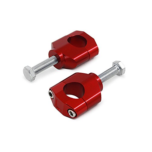 Jfg Racing Dirt Bike Handlebar Riser,1 1/8" 28Mm Handle Bar Mounts Clamp For Crf250R 04-18/Crf450R 02-18/Crf250X 04-17/Crf450X 05-17 19-21/Kx250F 05-18/Kx450F 06-18/Kx250/Kx450/Cr125R/Cr250R-Red #TOP6