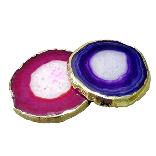 Dessous de verre en agate violette : le cadeau idéal en améthyste unique - 2