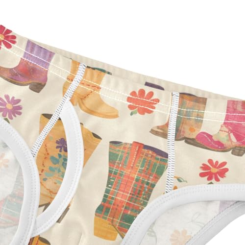 KLL Western Boots Design Boho Scotland Little Boys Comfort Briefs Cute Undies4