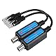 Ejoyous Koax auf Ethernet Adapter, 1 Paar 10/100 MBit/s Passives IP Netzwerk Koaxialer Sender Empfänger Extender Video Baluns Transceiver, für IP NVR Kameraüberwachungssystem