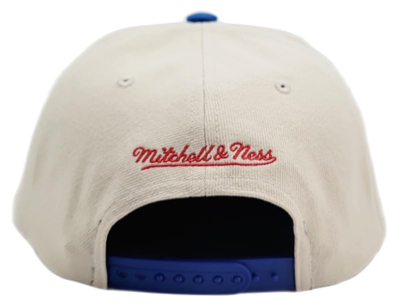 Mitchell & Ness Atlanta Braves Gorra Snapback Azul Crema miniatura 6