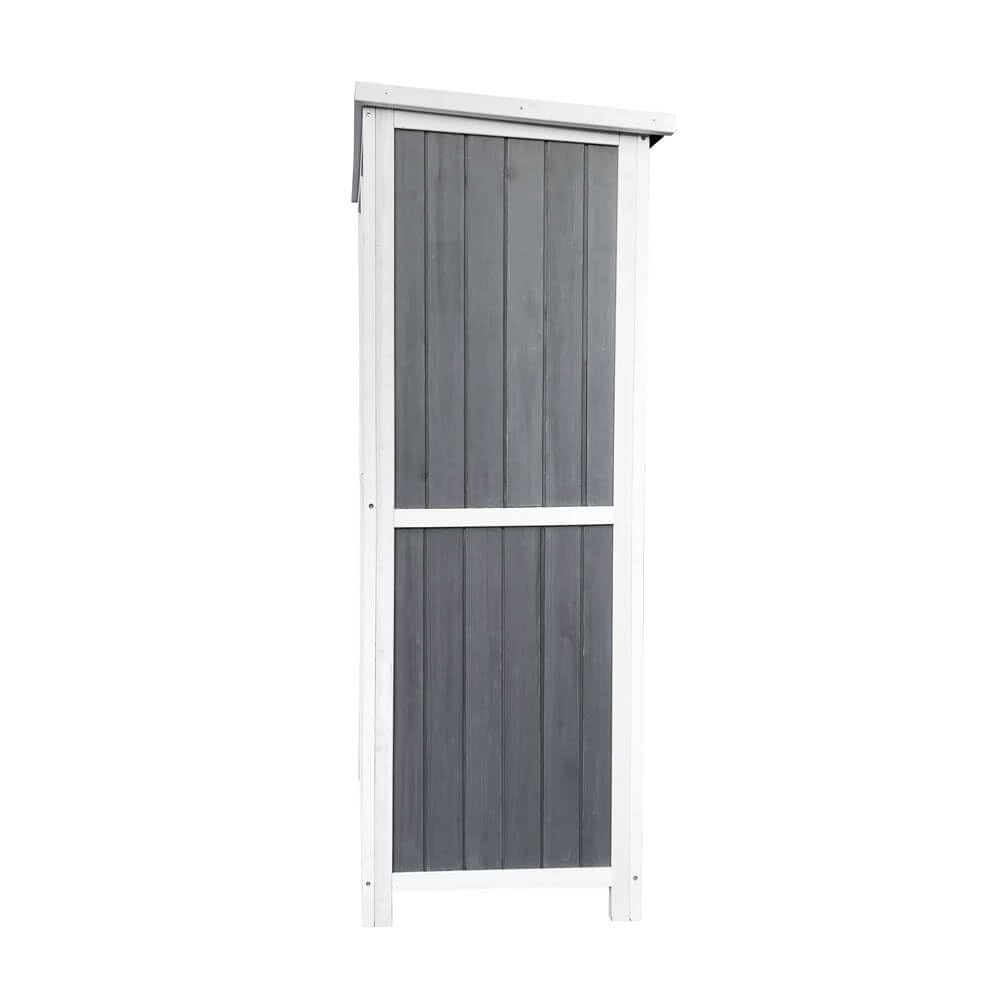 Home Deluxe Gartenschrank YANA – Größe L | Wetterfester Holzschrank für Garten & Terrasse