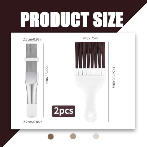 XURJUMI 2 Stück Lamellenkamm,Kondensator Kamm Trockner,Bürste Für Klimaanlage Reiniger,Reinigung Reinigungsbürste,Wärmepumpentrockner,Kondensatoren Edelstahl Heizkörper,Klimaanlagen