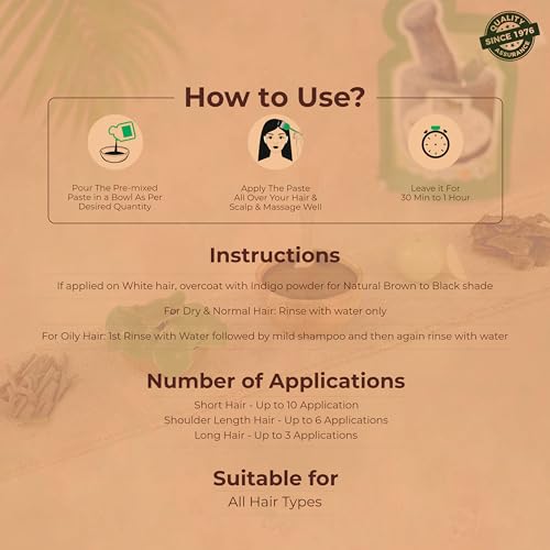 Image of Indus Valley Bio Organic Herbal Henna Ready to Apply Paste with Bhringraj & Shikakai Nourishment for Strong Hair (150 g)