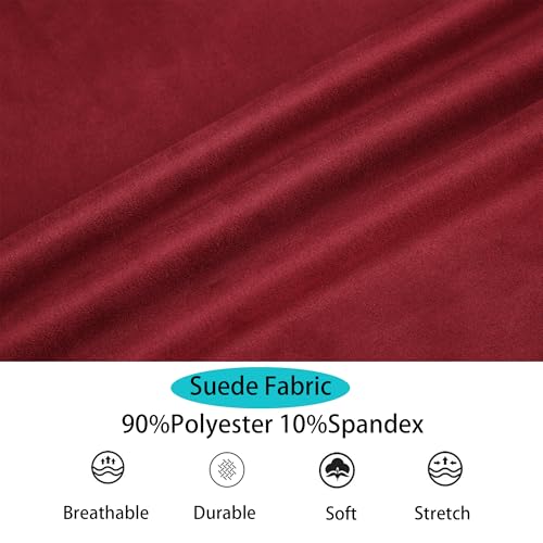 Alex Vando Mens Suede Shirt Jackets Long Sleeve Two Pockets Snap Casual Button Down Shirts