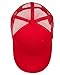 Gelante Mesh Trucker Baseball Cap Snapback Hat Structured Front Panel 1200-1PC Red