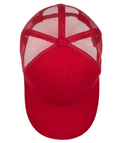Image of Gelante Mesh Trucker Baseball Cap Snapback Hat Structured Front Panel