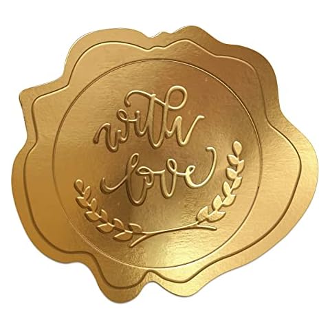 Whaline Gold Embossed Envelope Seals Cover