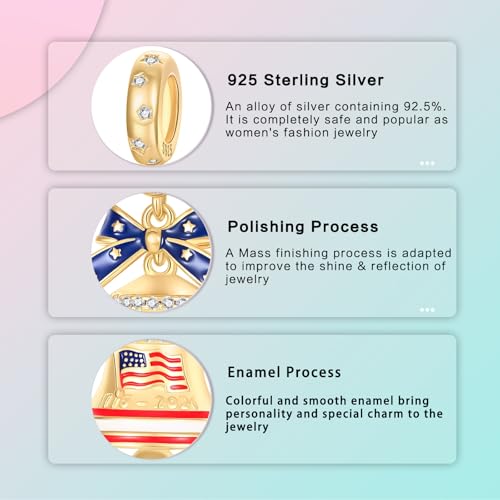 Image of LUXILLA Love You Best Friend Grandma Wife Heart Charm 925 Sterling Silver Charms Fit for Bracelets Necklace Jewelry Gift for Women