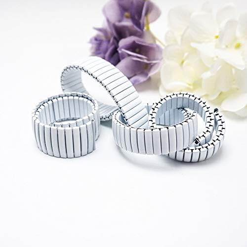 Fashion Watch Straps Metal Stretch Watch Straps Watchbands 12mm 14mm18mm 20mm Watchband Sturdy Watch Band (Color : Black, Size : 14mm)