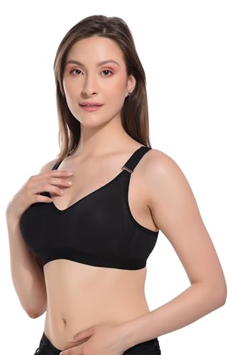 Image of Viral Girl Women's Wire-Free Cotton Hosiery Bra | Non-Padded, Full Coverage, Adjustable Straps | Soft Comfortable Innerwear with Hook & Eye Closure for Everyday Use