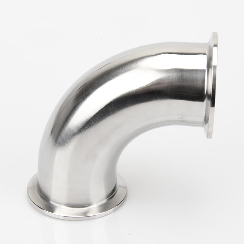 1 szt. 1,9 cm 1,9 cm 1,3 cm 1in 11/4" (19-102 mm) rura zewnętrzna ze stali nierdzewnej 304 trójzacisk 90 stopni kolanko rurowe (90 stopni, 57 mm x tuleja 77,5) złączka do rur