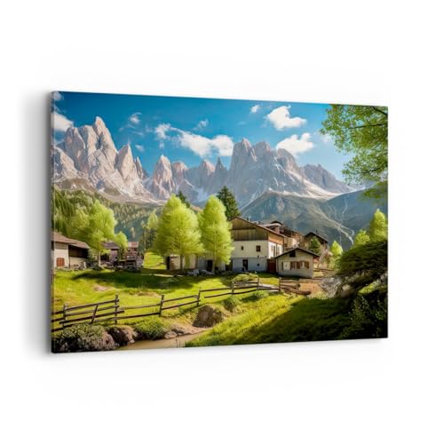 Tableau Decoration Murale Montagnes Grand Format Salon Moderne et Cosy