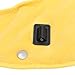 Heating Pad Shoulder Neck 3 Levels Adjustable Timer 3 Zone Heating Carbon Electric Heated Wrap Mesh Pocket Neck Shoulder Heating Pad (Yellow)