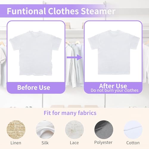 HFLYJPYW Mini Steam Iron for Clothes, Travel Steamer for Clothes Portable Steamer Travel I - image 8