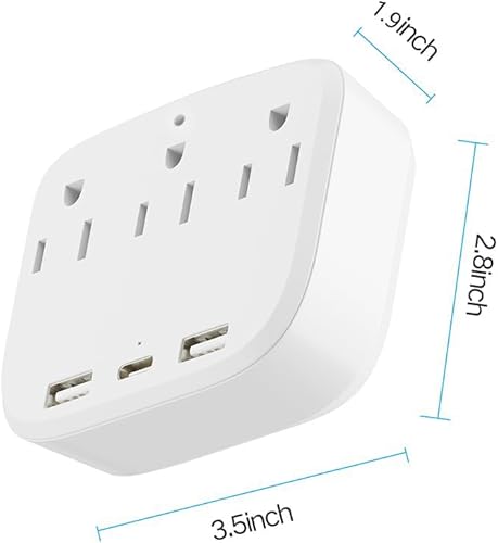 Miniatura 7 de ULar Cargador de pared de cámara de salida 4K para interiores, monitor de mascotas, cámara WiFi con control remoto de aplicación, alertas de