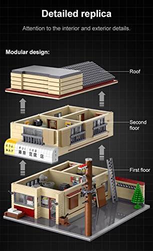 Domob Takumi Fujiwara's Tofu Shop - Initial-D 25-Th Anniversary – Cada Bricks Toys For 8+ Age Kids & Adults - Licensed Build Model - 1908 Pieces Or Blocks – For Boys, Hobbyist, Collector #TOP2