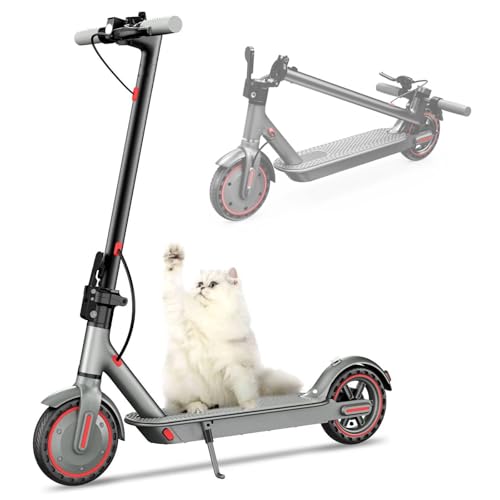 Monopattino Elettrico Adulto,Pneumatici Solidi 21,6Cm, Velocità Massime di 25km/H,Distanza Remota 35KM,Motore Ad Alta Potenza 350w, Escooter Pieghevole Adulto,Capacità di Carico Massima di 120kg