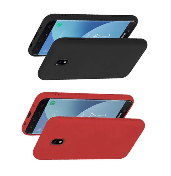 Custodia in silicone liquido compatibile con Samsung Galaxy J330, antiurto, antigraffio, con protezione completa, colore casuale BTF21