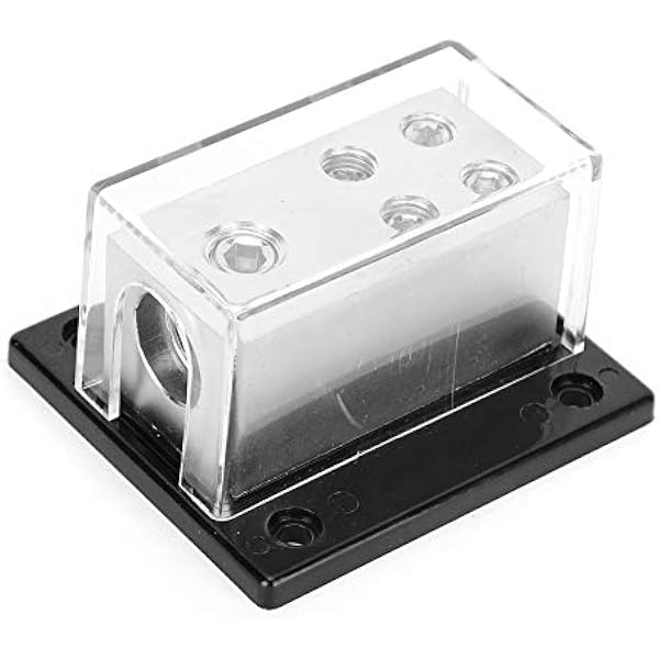 Blok Dystrybucji Zasilania Wejście 1x0GA do Wyjścia 4x4GA dla Systemów Samochodowych, Konstrukcja Aluminiowa