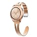 Produktbild Emibele Armband kompatibel mit Galaxy Watch 42mm/ Galaxy Watch Active/Active2/Gear Sport/Gear S2 Classic, 20mm Leder Ersatzband für Vivoactive 3/Forerunner 645/245, Huawei Watch 2 - Roségold