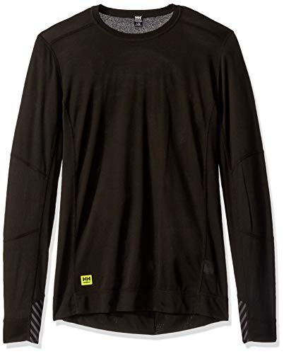 Helly Hansen Workwear HH LIFA Crewneck Ropa Interior, Negro, XL para Hombre
